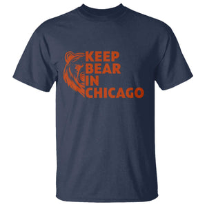 Keep Bear In Chicago CFB T Shirt Gift For Sports Lovers TS12 Navy Print Your Wear