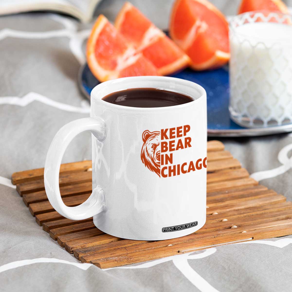 Keep Bear In Chicago CFB Coffee Mug Gift For Sports Lovers TS12 Print Your Wear