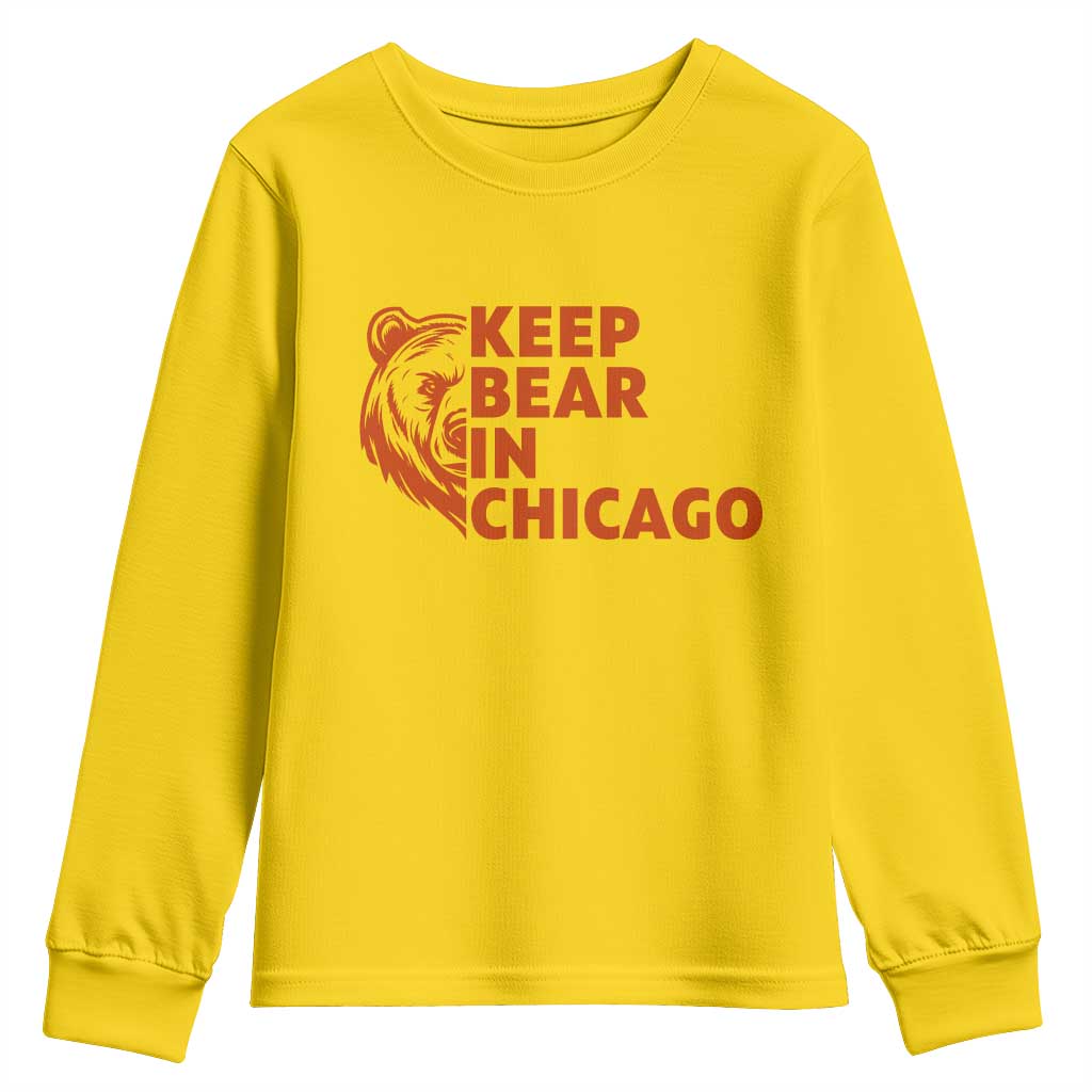 Keep Bear In Chicago CFB Youth Sweatshirt Gift For Sports Lovers TS12 Daisy Print Your Wear
