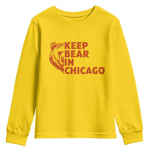 Keep Bear In Chicago CFB Youth Sweatshirt Gift For Sports Lovers TS12 Daisy Print Your Wear