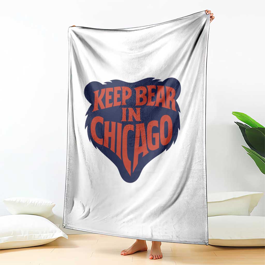 Keep Bear In Chicago CFB Throw Blanket Gift For Football Lovers TS12 Print Your Wear