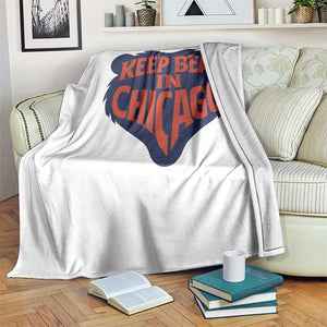Keep Bear In Chicago CFB Throw Blanket Gift For Football Lovers TS12 Print Your Wear