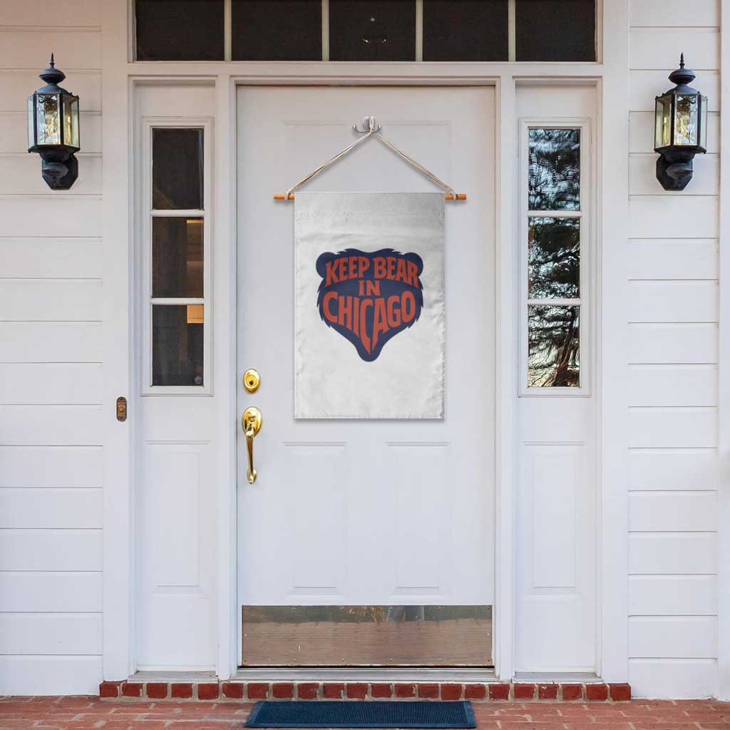 Keep Bear In Chicago CFB Garden Flag Gift For Football Lovers TS12 Print Your Wear