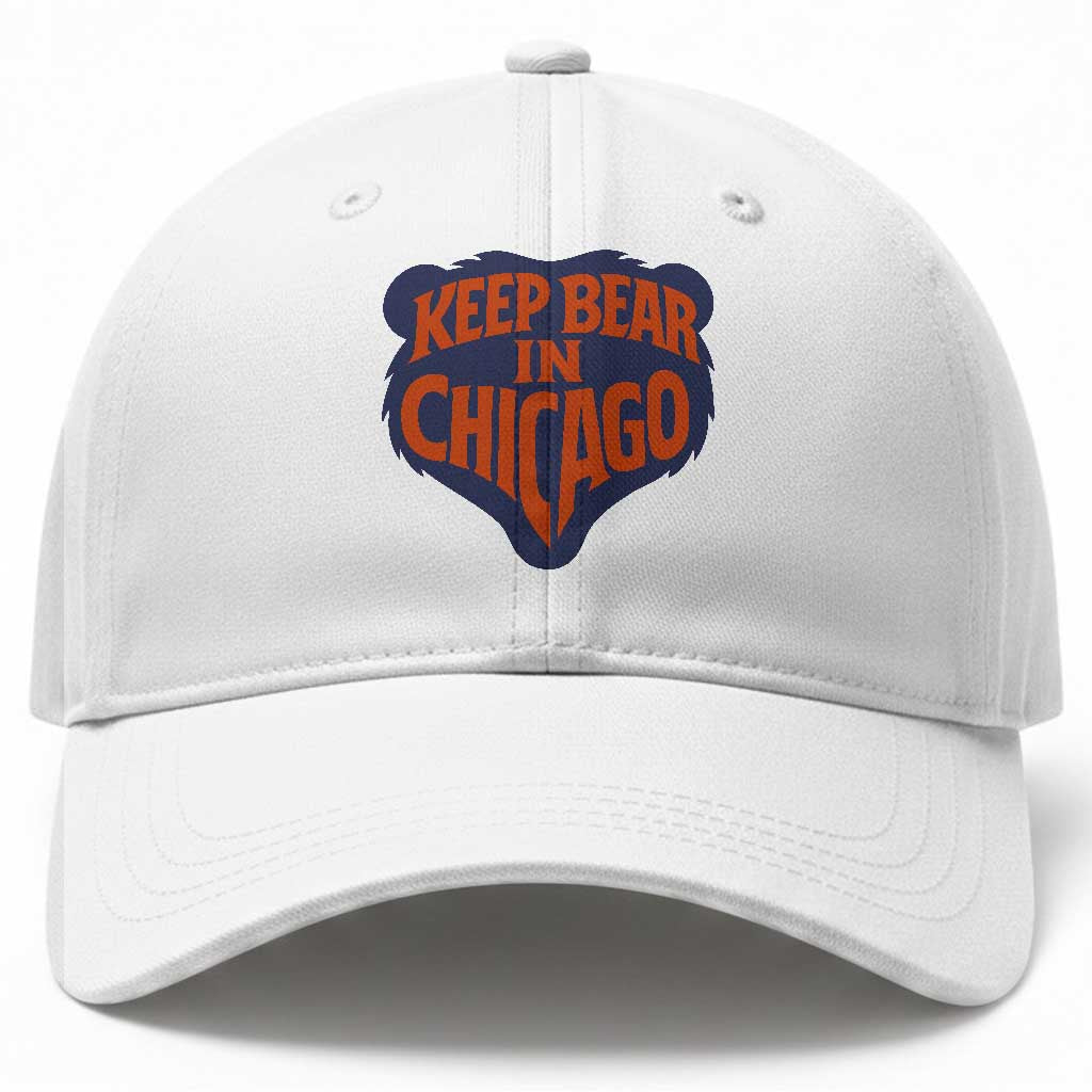 Keep Bear In Chicago CFB Baseball Cap Gift For Football Lovers TS12 Print Your Wear