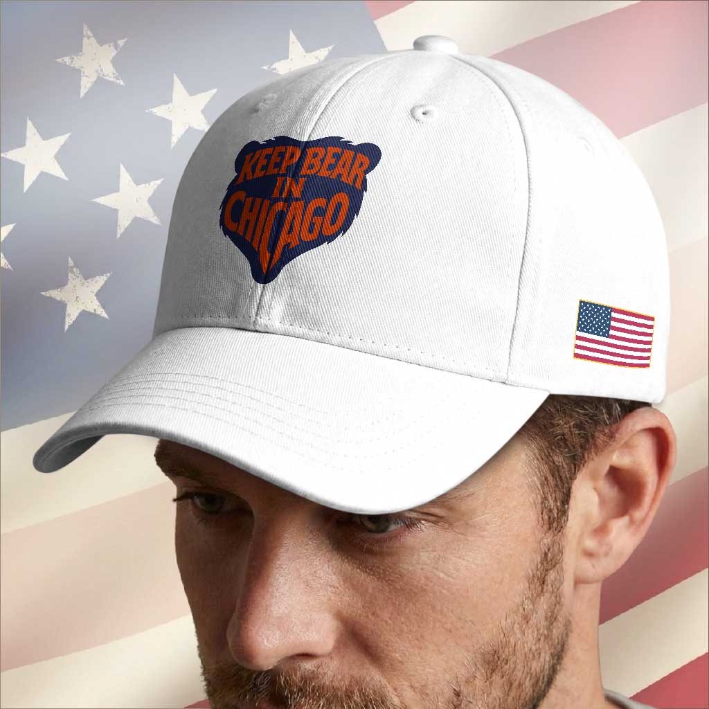 Keep Bear In Chicago CFB Baseball Cap Gift For Football Lovers TS12 Print Your Wear