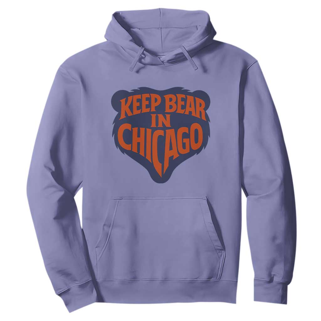 Keep Bear In Chicago CFB Hoodie Gift For Football Lovers TS12 Violet Print Your Wear