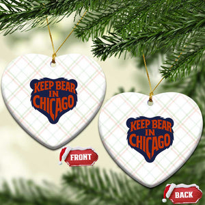 Keep Bear In Chicago CFB Ceramic Ornament Gift For Football Lovers TS12 Print Your Wear
