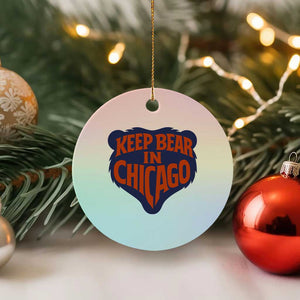 Keep Bear In Chicago CFB Ceramic Ornament Gift For Football Lovers TS12 1pc Pastel Print Your Wear