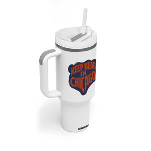 Keep Bear In Chicago CFB Tumbler With Handle Gift For Football Lovers TS12 Print Your Wear