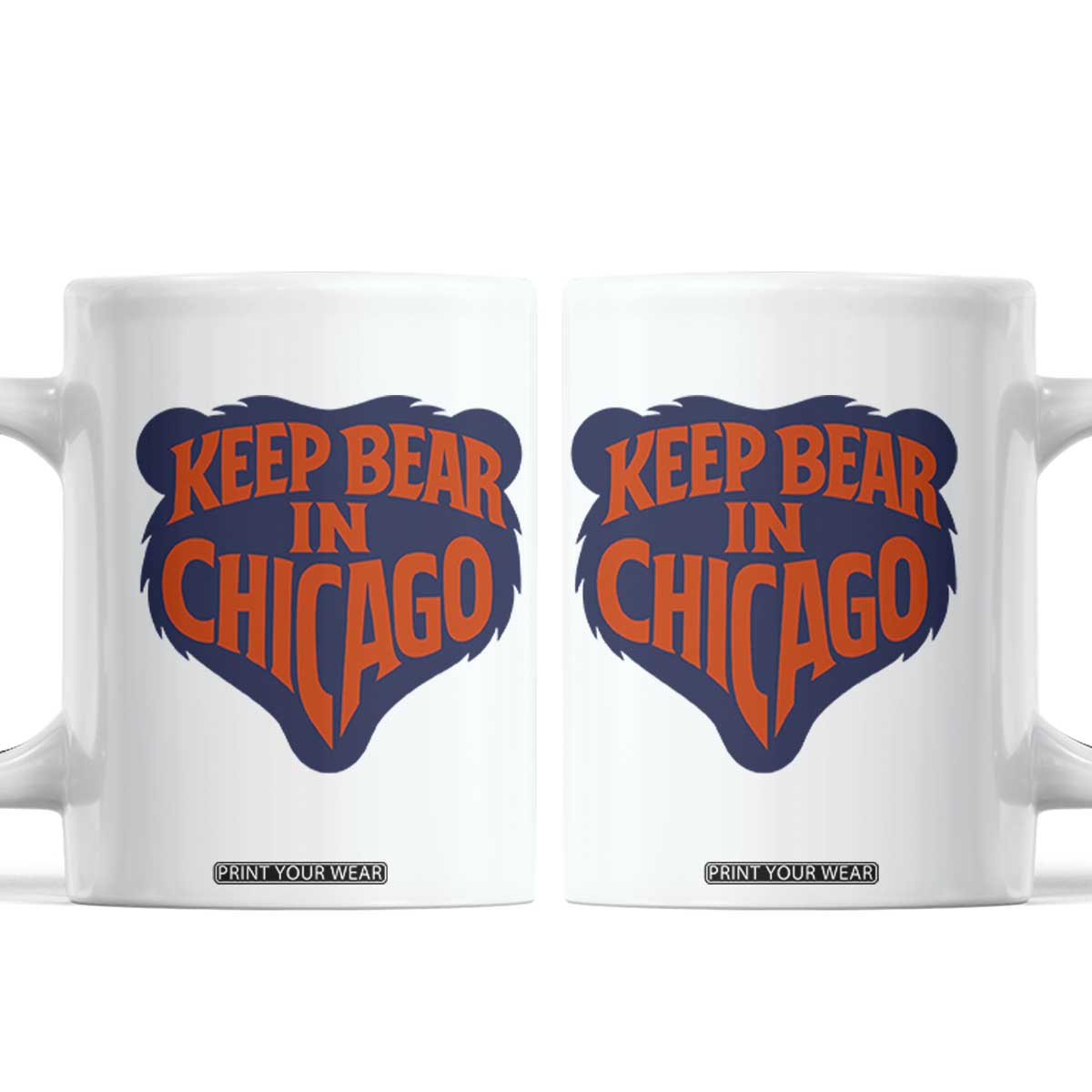 Keep Bear In Chicago CFB Coffee Mug Gift For Football Lovers TS12 White Print Your Wear