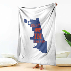 Chicago Map Bear Keep The Team Throw Blanket Funny City Pride Gift TS12 Print Your Wear