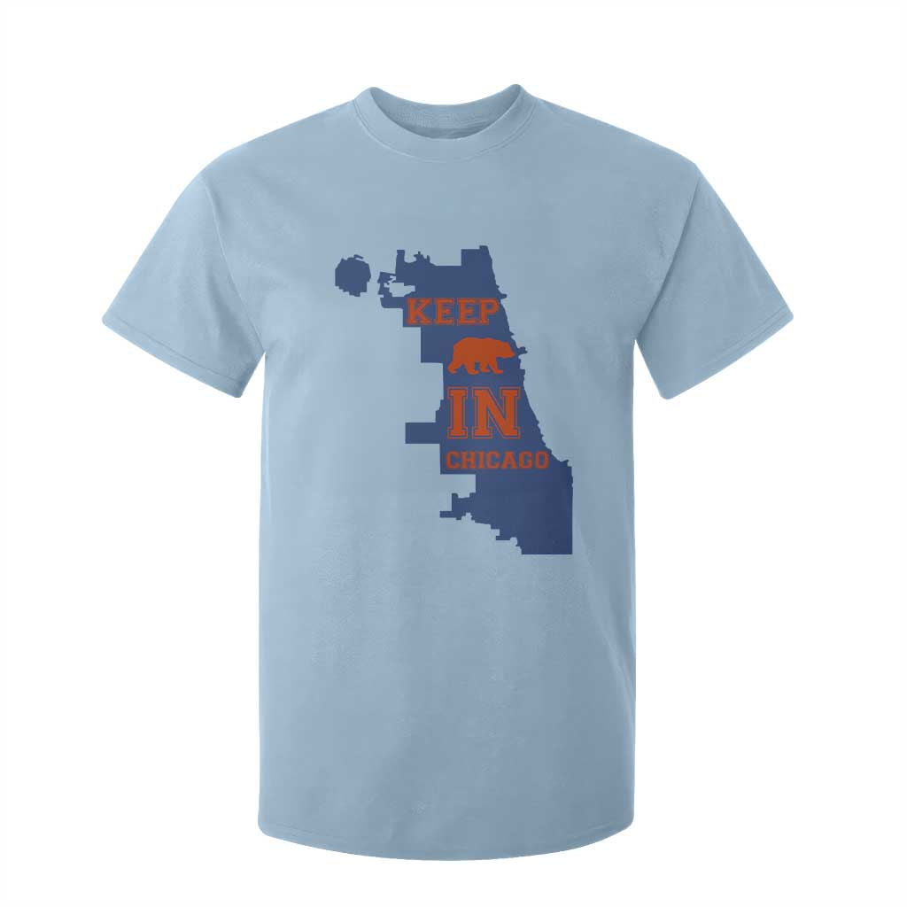 Chicago Map Bear Keep The Team T Shirt For Kid Funny City Pride Gift TS12 Light Blue Print Your Wear