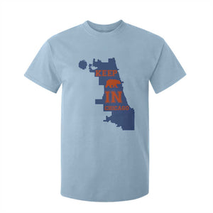 Chicago Map Bear Keep The Team T Shirt For Kid Funny City Pride Gift TS12 Light Blue Print Your Wear