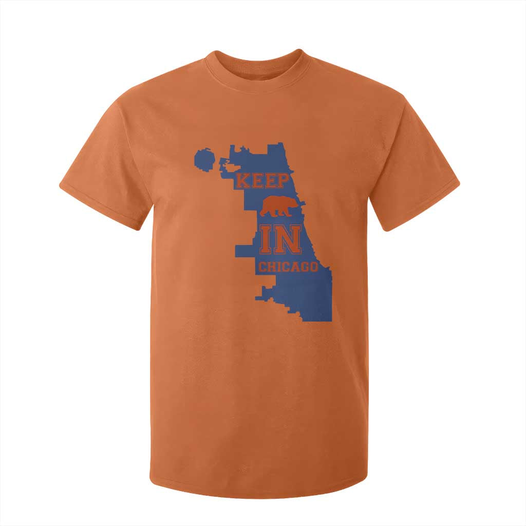 Chicago Map Bear Keep The Team T Shirt For Kid Funny City Pride Gift TS12 Orange Print Your Wear
