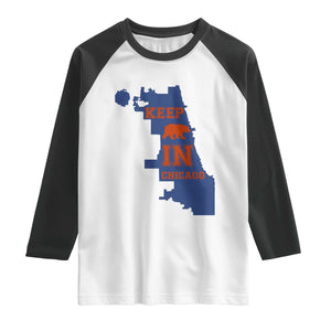 Chicago Map Bear Keep The Team Raglan Shirt Funny City Pride Gift TS12 White Black Print Your Wear