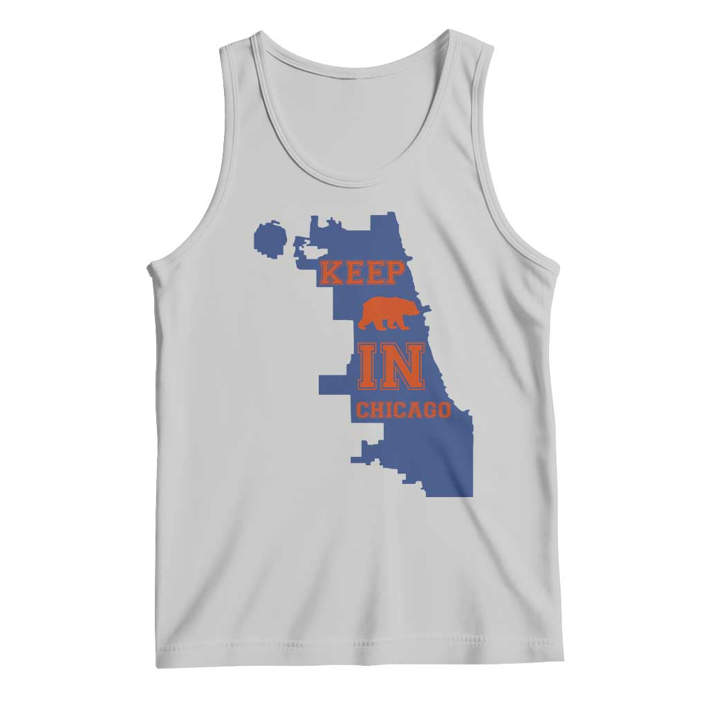 Chicago Map Bear Keep The Team Tank Top Funny City Pride Gift TS12 Ash Print Your Wear