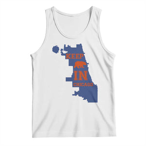 Chicago Map Bear Keep The Team Tank Top Funny City Pride Gift TS12 White Print Your Wear