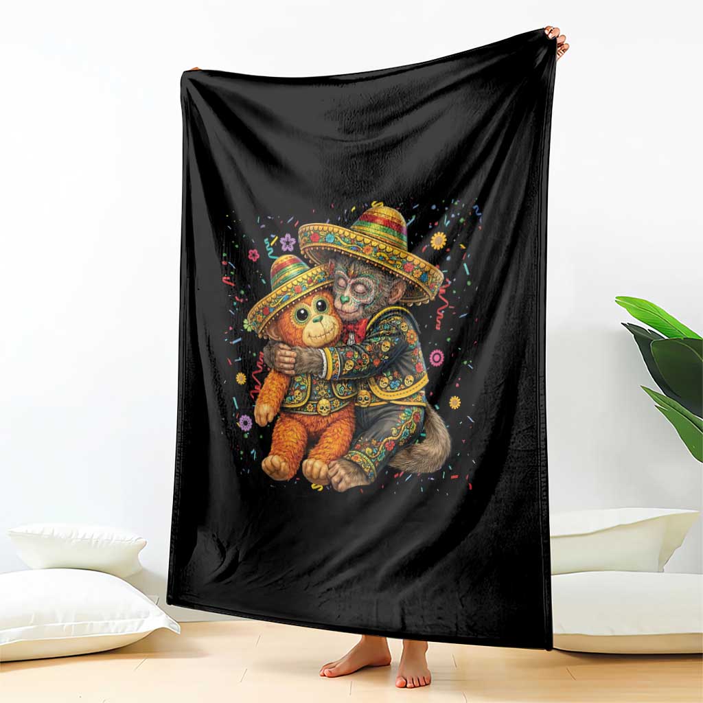 Funny Punch Baby Monkey Cinco De Mayo Throw Blanket Mexican Fiesta Gift TS12 Print Your Wear