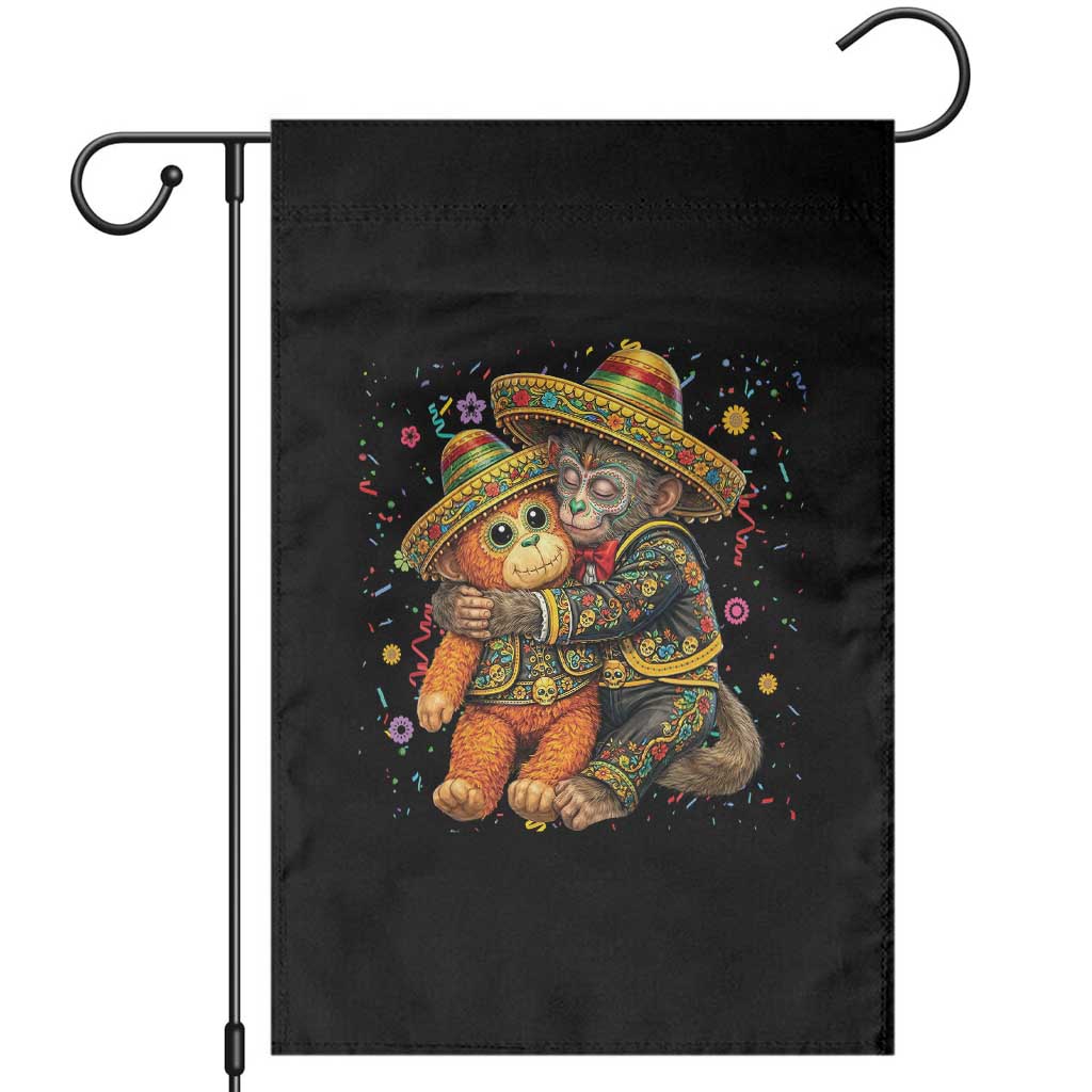 Funny Punch Baby Monkey Cinco De Mayo Garden Flag Mexican Fiesta Gift TS12 Black Print Your Wear