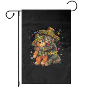 Funny Punch Baby Monkey Cinco De Mayo Garden Flag Mexican Fiesta Gift TS12 Black Print Your Wear