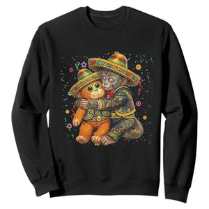 Funny Punch Baby Monkey Cinco De Mayo Sweatshirt Mexican Fiesta Gift TS12 Black Print Your Wear