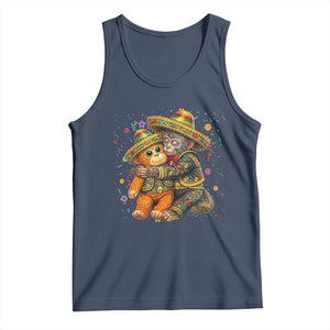 Funny Punch Baby Monkey Cinco De Mayo Tank Top Mexican Fiesta Gift TS12 Navy Print Your Wear