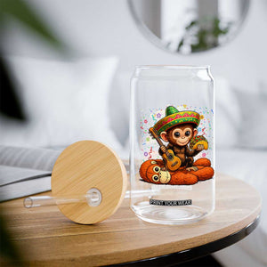 Cute Punch Baby Monkey Cinco De Mayo Glass Can Funny Animal Gift TS12 Print Your Wear