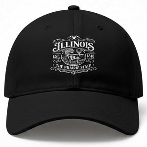 Illinois State Pride Baseball Cap The Prairie State Souvenir Gift TS12 Print Your Wear