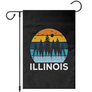 Vintage Illinois Mountain Forest Garden Flag Nature Adventure Gift TS12 Black Print Your Wear