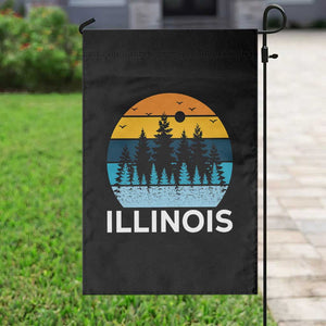 Vintage Illinois Mountain Forest Garden Flag Nature Adventure Gift TS12 Print Your Wear