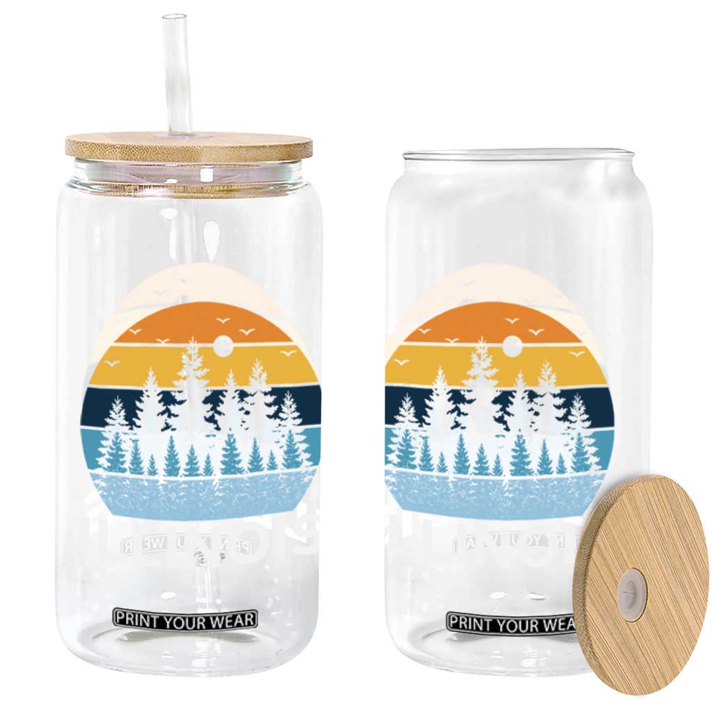 Vintage Illinois Mountain Forest Glass Can Nature Adventure Gift TS12 Print Your Wear