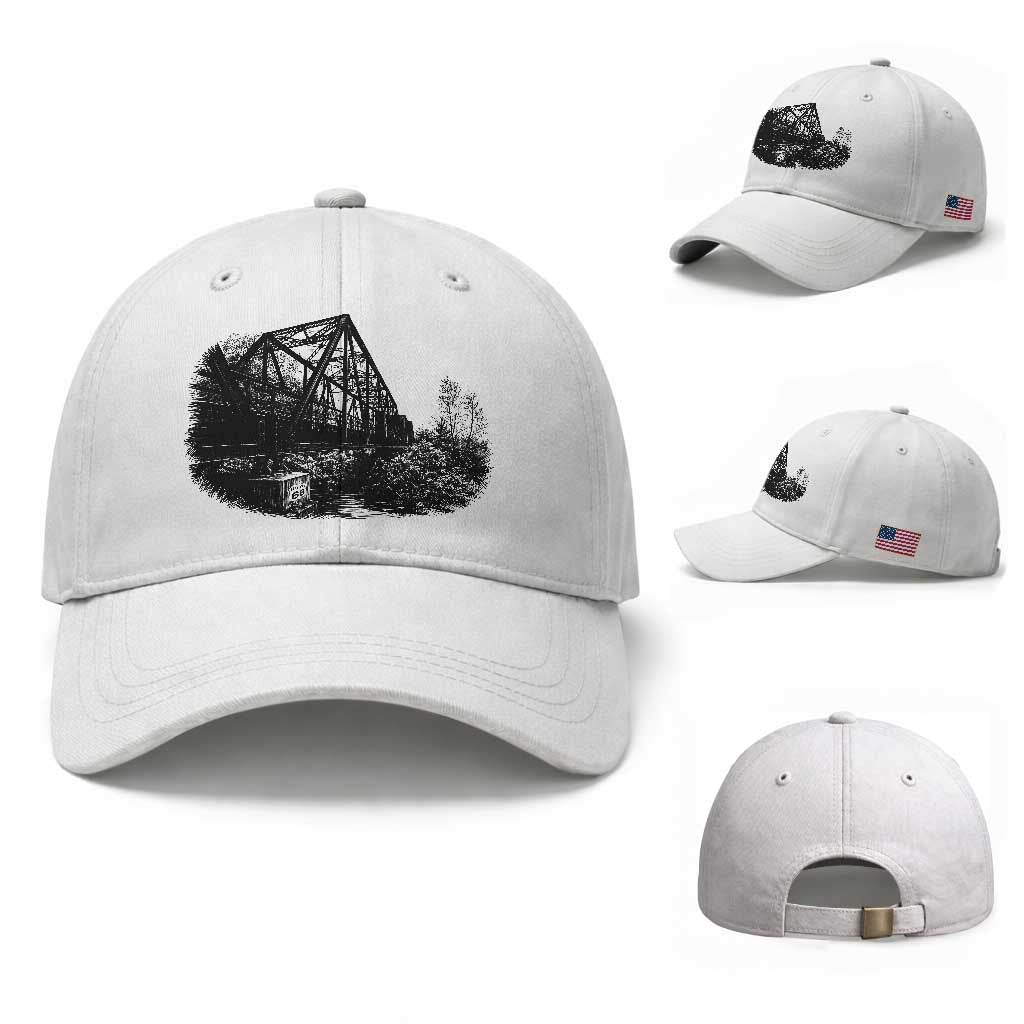 Mother Road Adventure Graphic Baseball Cap Vintage Route Highway 66 Bridge TS12 Baseball Cap Universal Fit White Print Your Wear