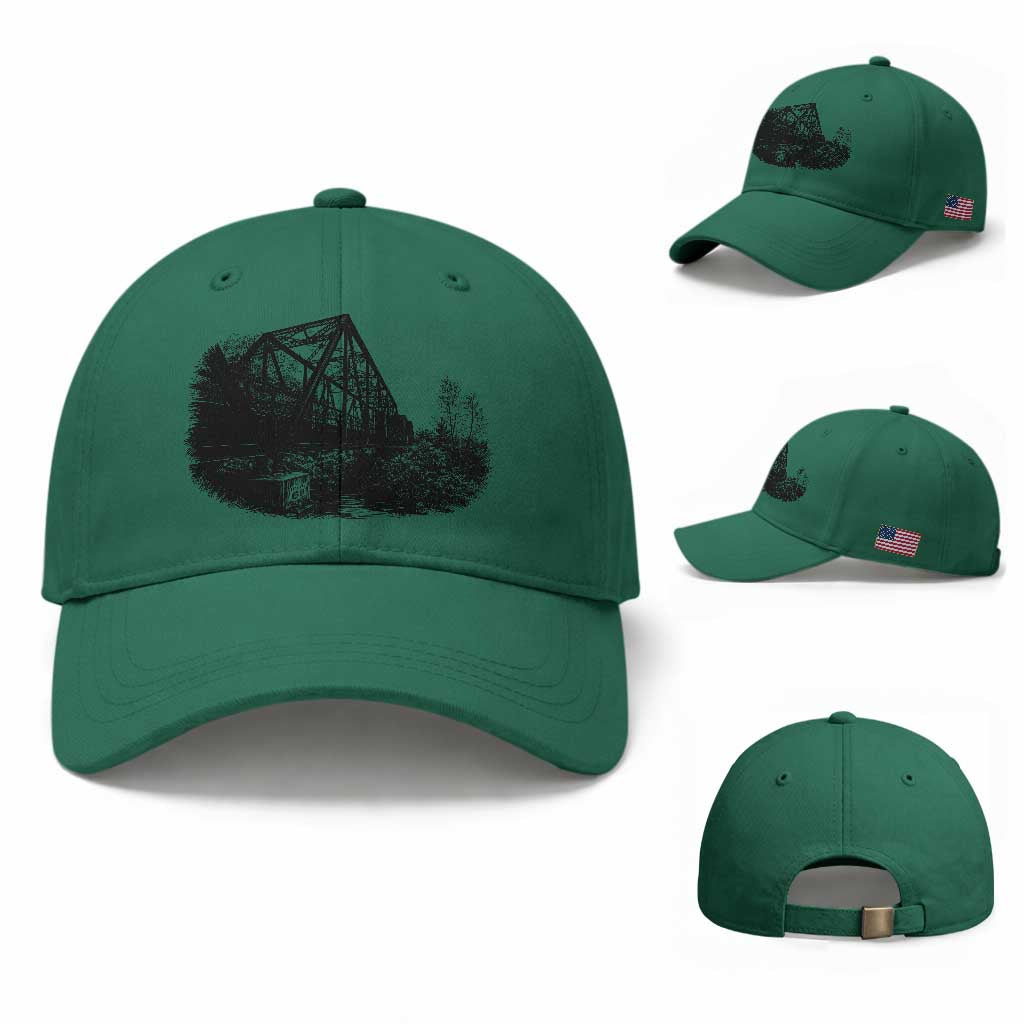 Mother Road Adventure Graphic Baseball Cap Vintage Route Highway 66 Bridge TS12 Baseball Cap Universal Fit Irish Green Print Your Wear