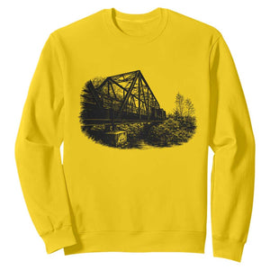 Mother Road Adventure Graphic Sweatshirt Vintage Route Highway 66 Bridge TS12 Daisy Print Your Wear