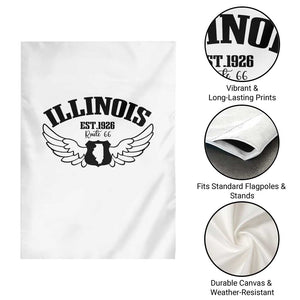 Illinois Route Highway 66 Souvenir Garden Flag Open Road Adventure TS12 Print Your Wear