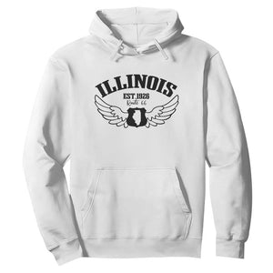 Illinois Route Highway 66 Souvenir Hoodie Open Road Adventure TS12 White Print Your Wear