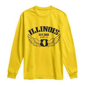 Illinois Route Highway 66 Souvenir Long Sleeve Shirt Open Road Adventure TS12 Daisy Print Your Wear