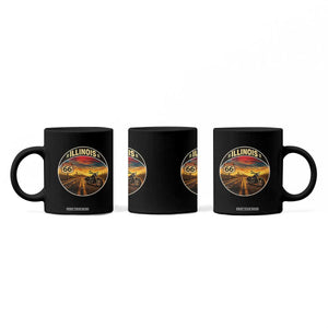 Illinois Route Highway 66 Motorcycle Coffee Mug Road Trip Adventure TS12 Print Your Wear