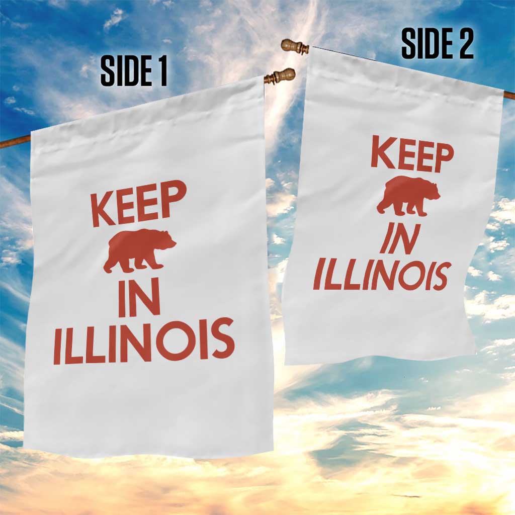 Keep Bear In Illinois CFB Garden Flag Chicago Pride Gift TS12 Print Your Wear