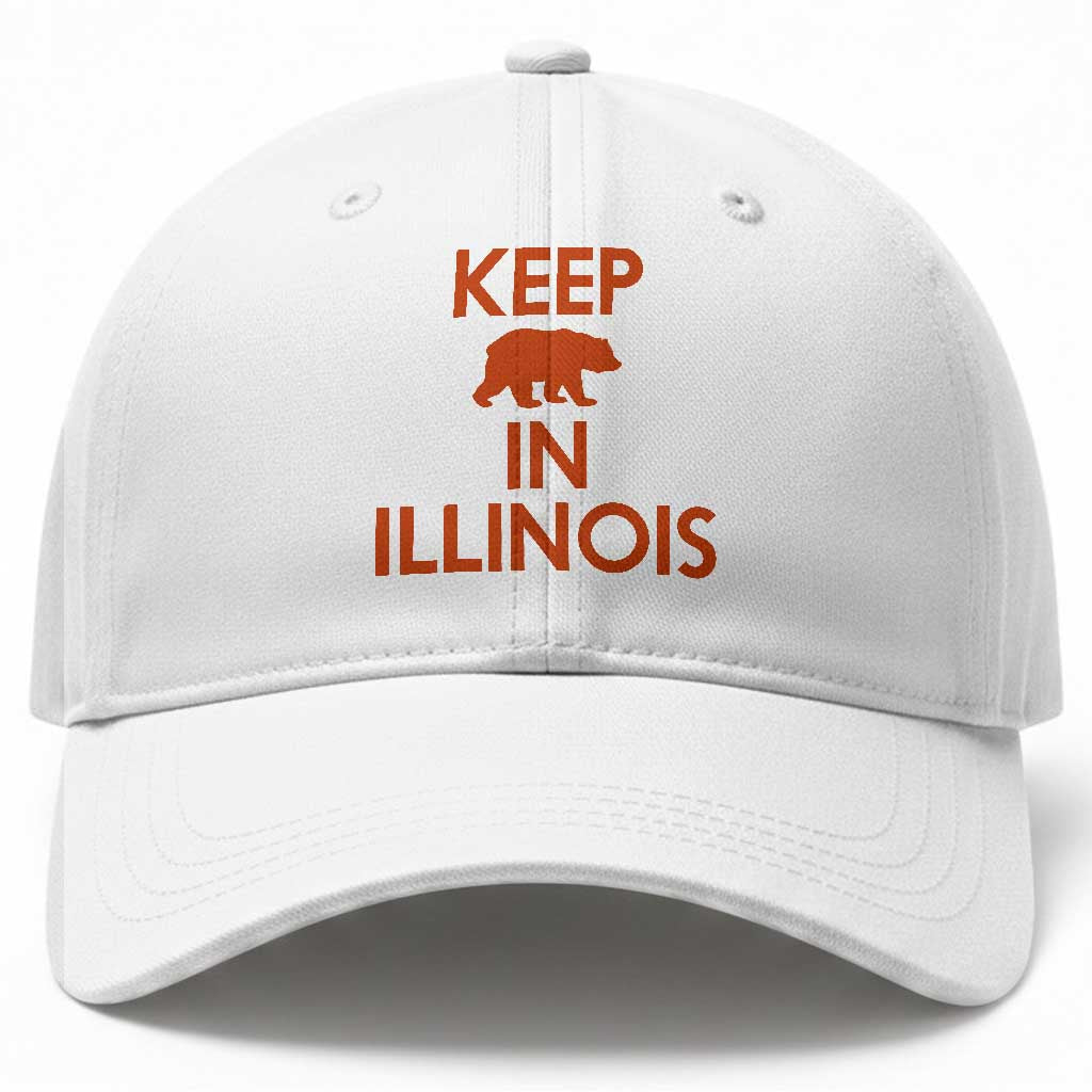 Keep Bear In Illinois CFB Baseball Cap Chicago Pride Gift TS12 Print Your Wear