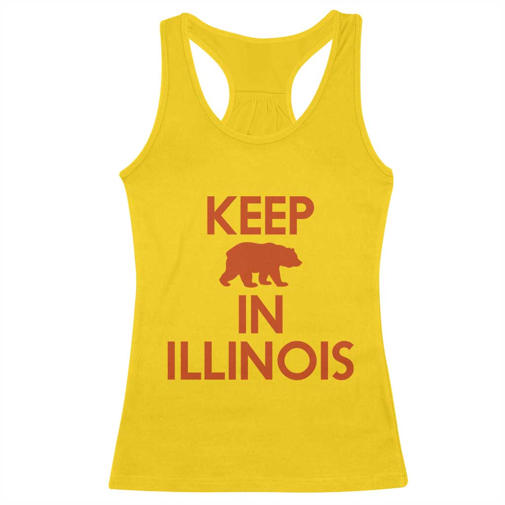Keep Bear In Illinois CFB Racerback Tank Top Chicago Pride Gift TS12 Daisy Print Your Wear