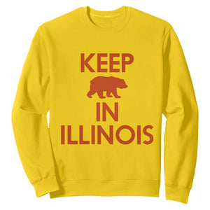 Keep Bear In Illinois CFB Sweatshirt Chicago Pride Gift TS12 Daisy Print Your Wear