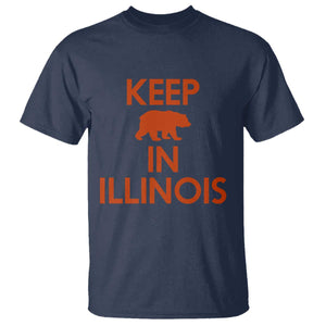Keep Bear In Illinois CFB T Shirt Chicago Pride Gift TS12 Navy Print Your Wear