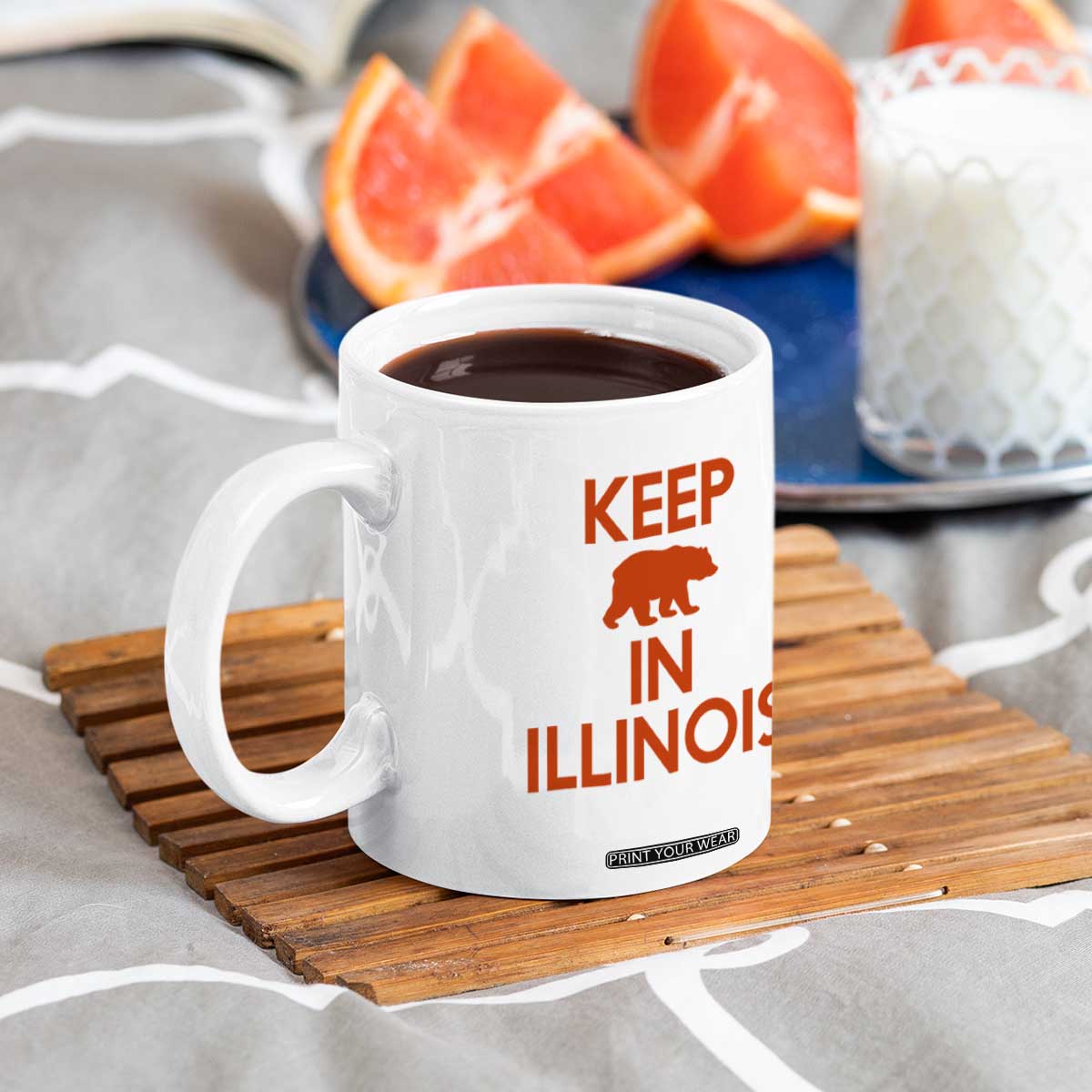 Keep Bear In Illinois CFB Coffee Mug Chicago Pride Gift TS12 Print Your Wear