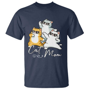 Cat Mom T Shirt Three Cool Cats with Sunglasses TS12 Navy Print Your Wear