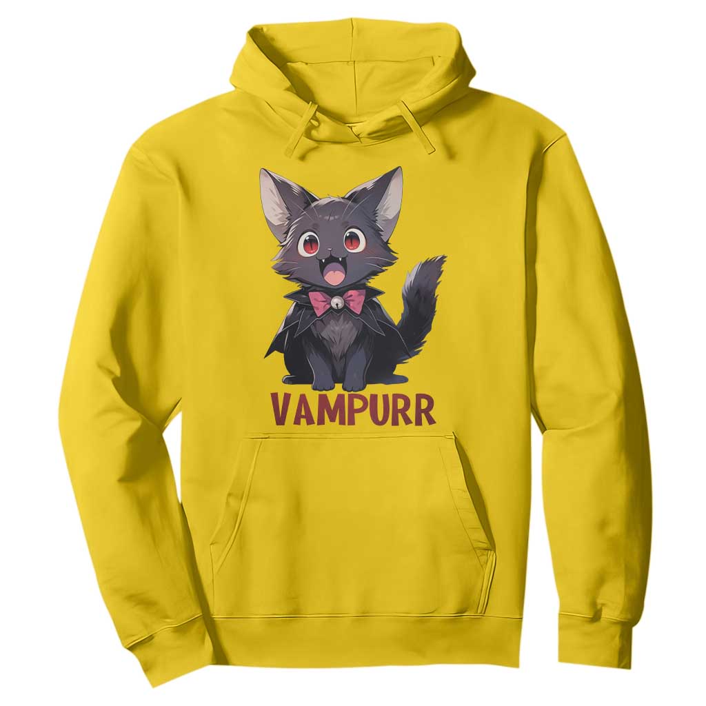 Halloween Black Vampire Cat Hoodie Vampurr Cute Kitty Lover TS12 Daisy Print Your Wear