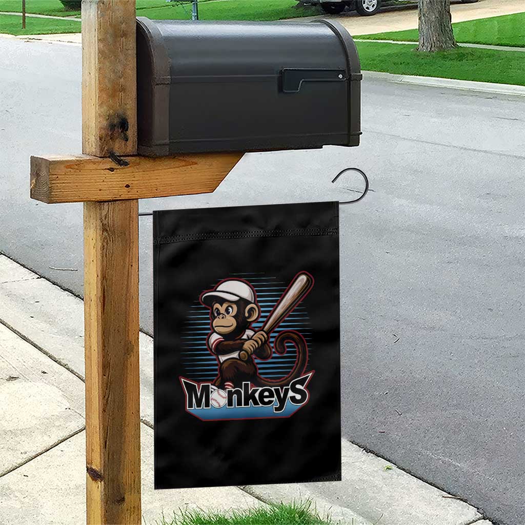 Funny Chimpanzee Swinging Bat Baseball Garden Flag Sport Humor Gift TS12 Print Your Wear