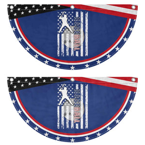 Baseball Lover Patriotic Fan Flag USA American Flag Gift TS12 2pcs pack Classic Navy Print Your Wear