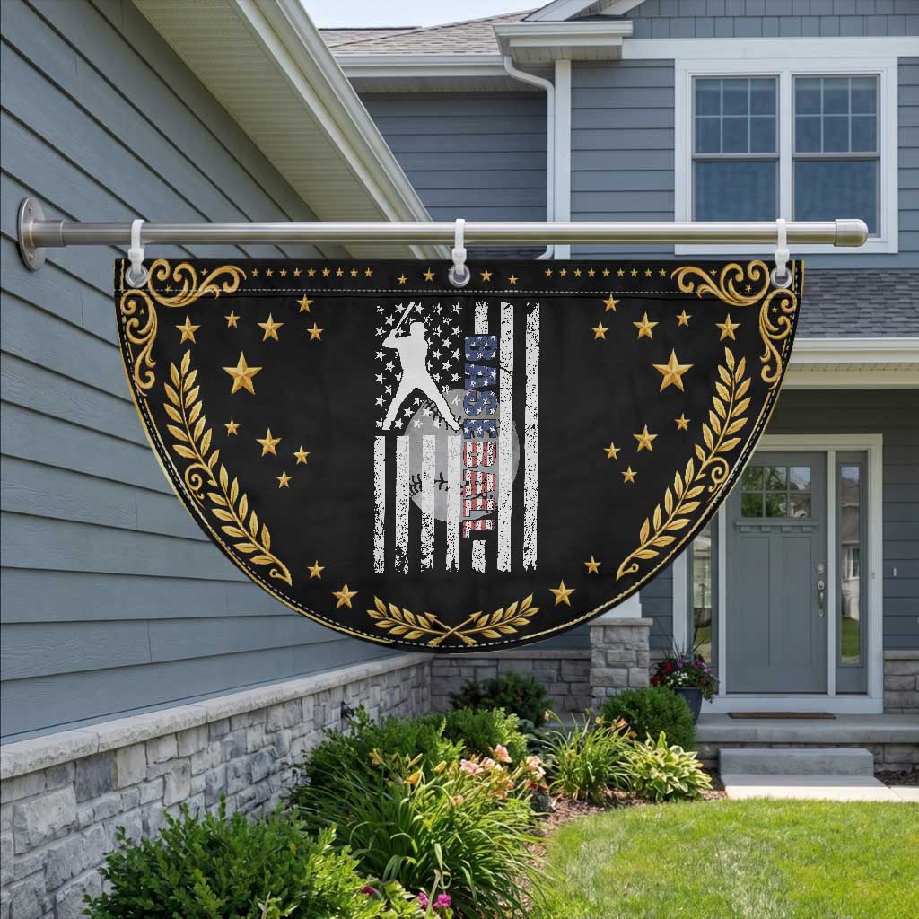 Baseball Lover Patriotic Fan Flag USA American Flag Gift TS12 2pcs pack Vintage Black Print Your Wear