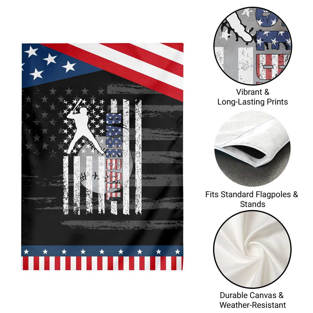 Patriotic Baseball Lover Garden Flag USA American Flag Gift TS12 Print Your Wear